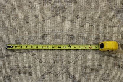 Blue & Beige Oushak Indo Ziegler rug in room setting