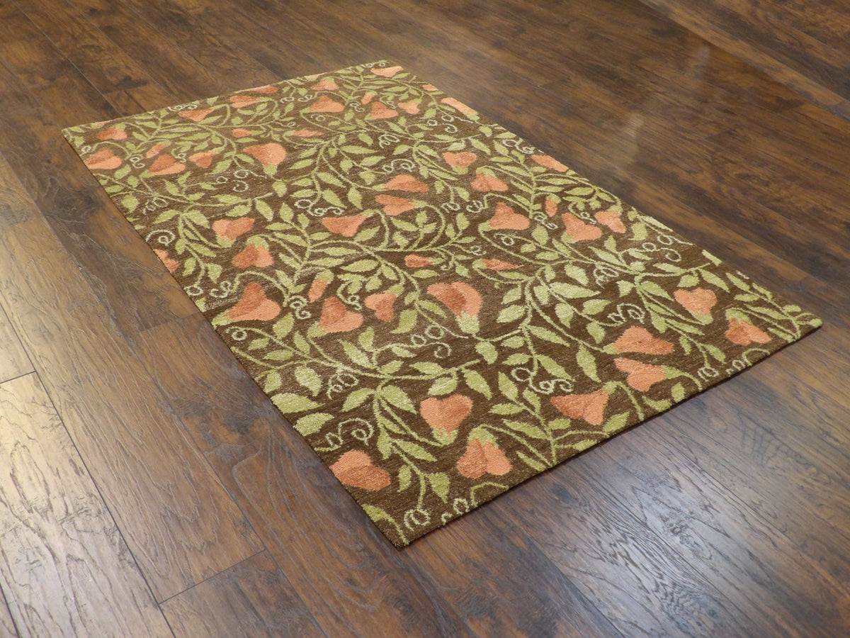 Full view of Transitional Tibetan Pear Design rug