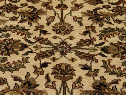 Back of Jaipur Kashan hand-knotted rug