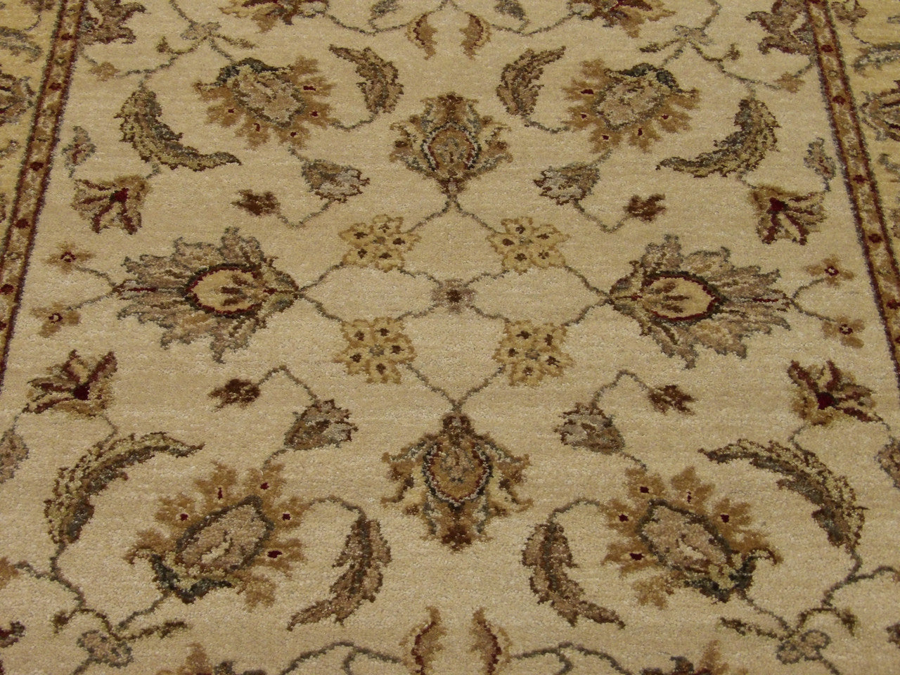 Back of Indo Chobi Natural Dye hand-knotted rug