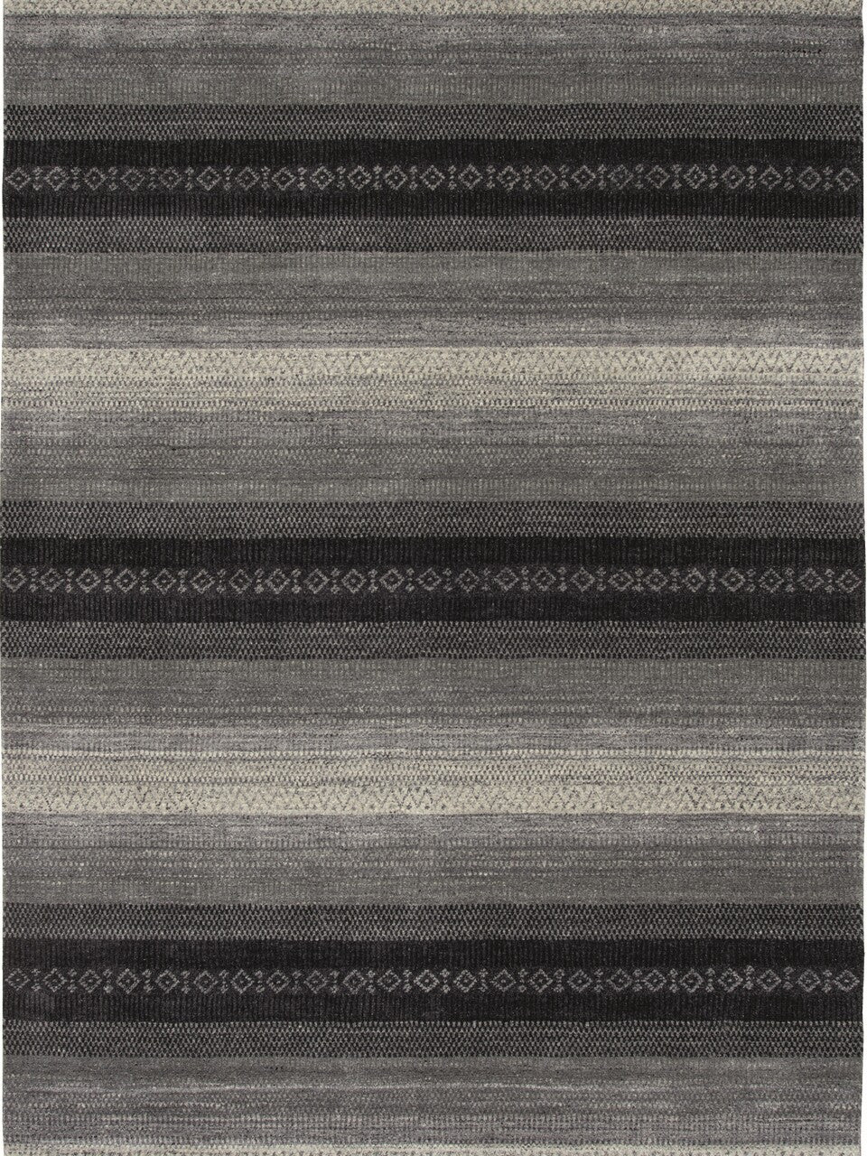 CONTEMPORARY HAND WOVEN RUG WOOL  -  WRU408BLACK