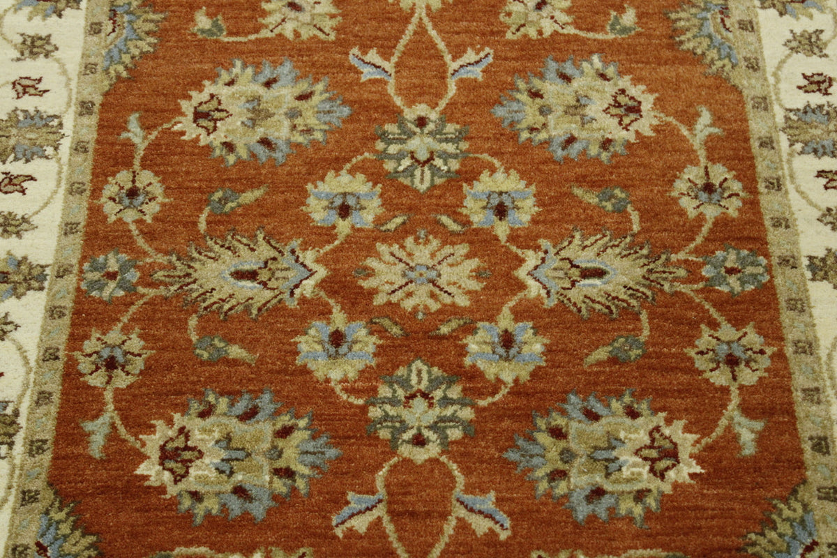 Full view of Oushak Agra Chobi rug