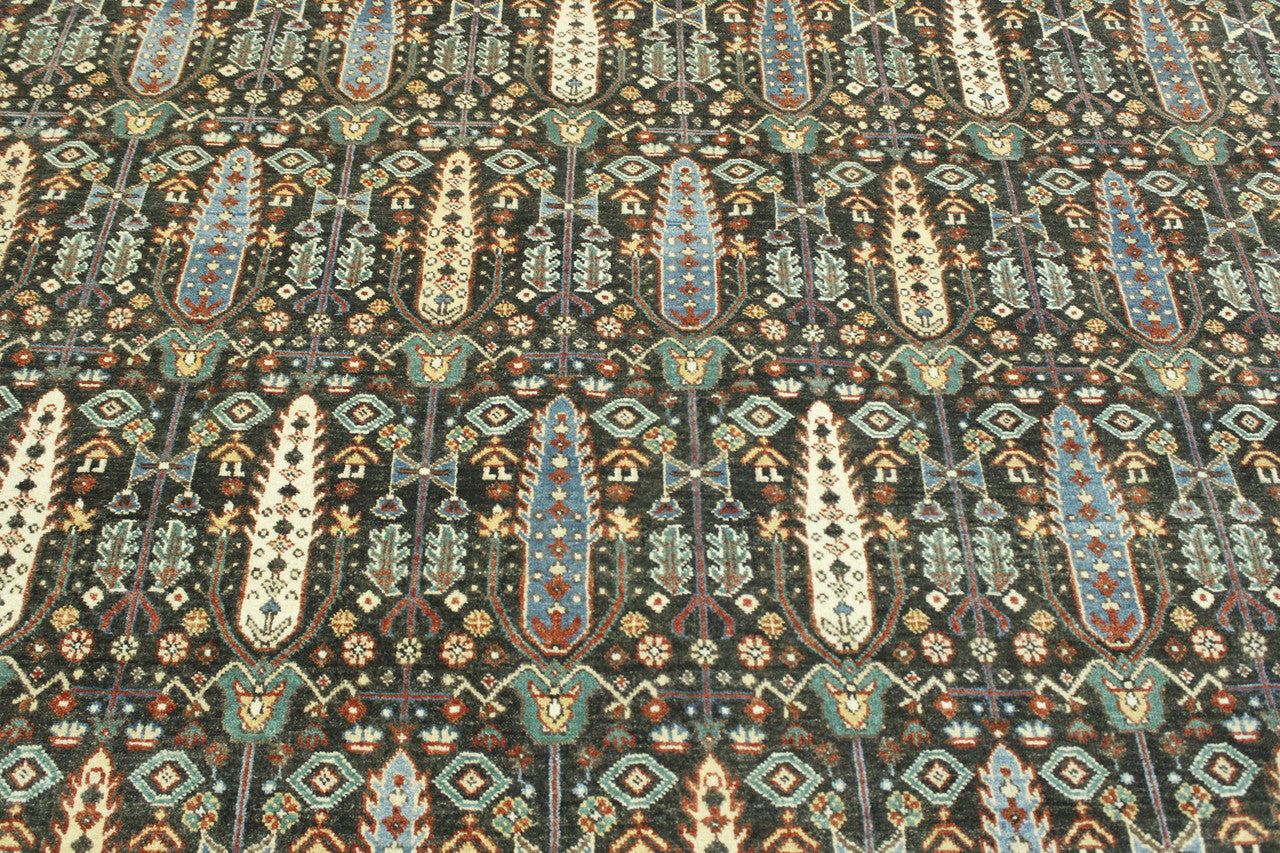Back of Traditional Fine Haji Jalili hand-knotted rug