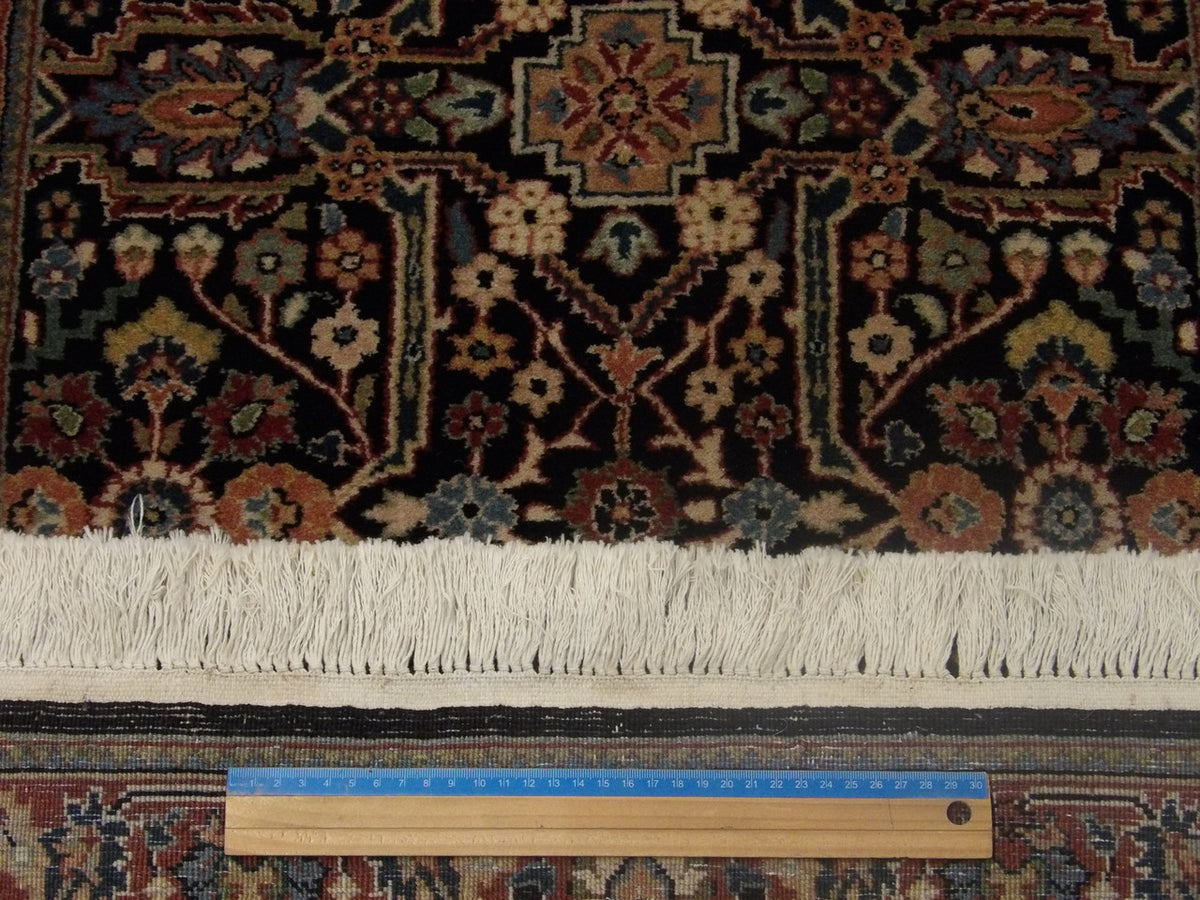 Full view of fine Persian Mir hand-knotted runner