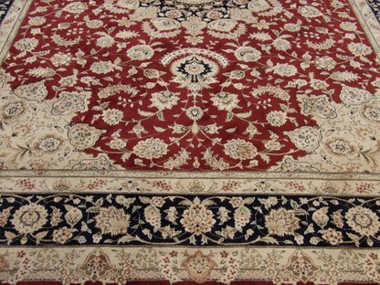 Sino Persian Qum rug border detail