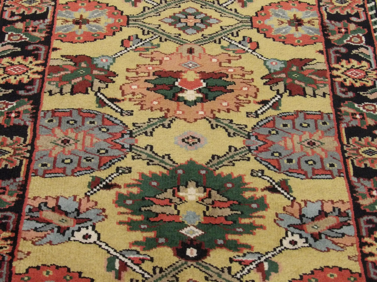 Back of Turkish Weave Antique Wash hand-knotted rug