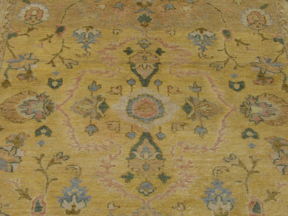 Back of Fine Kashan hand-knotted rug