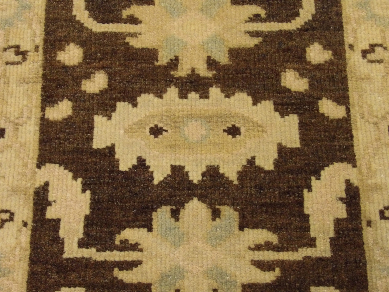 Back of Turk Ushak Wash hand-knotted rug
