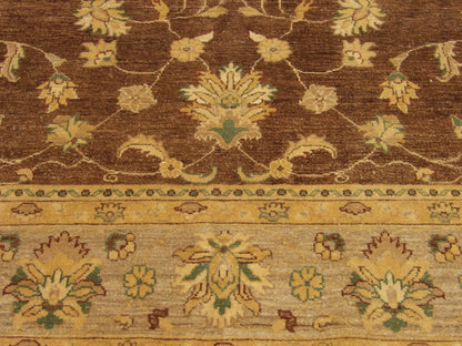 Oushak Chobi Wash rug border detail