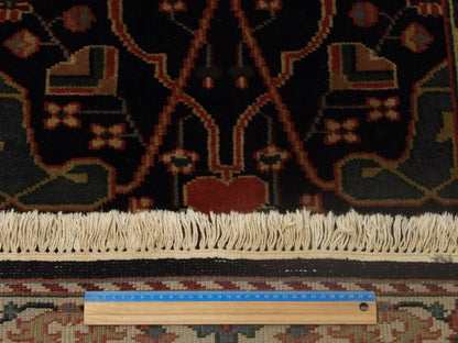 Blue & Gold Turkish Weave Ziegler rug in room setting