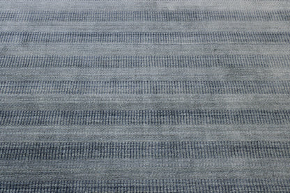 Close-up of wool pile, Blue & Gray rug