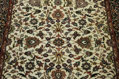 Back of Traditional Indo Mahal hand-knotted rug