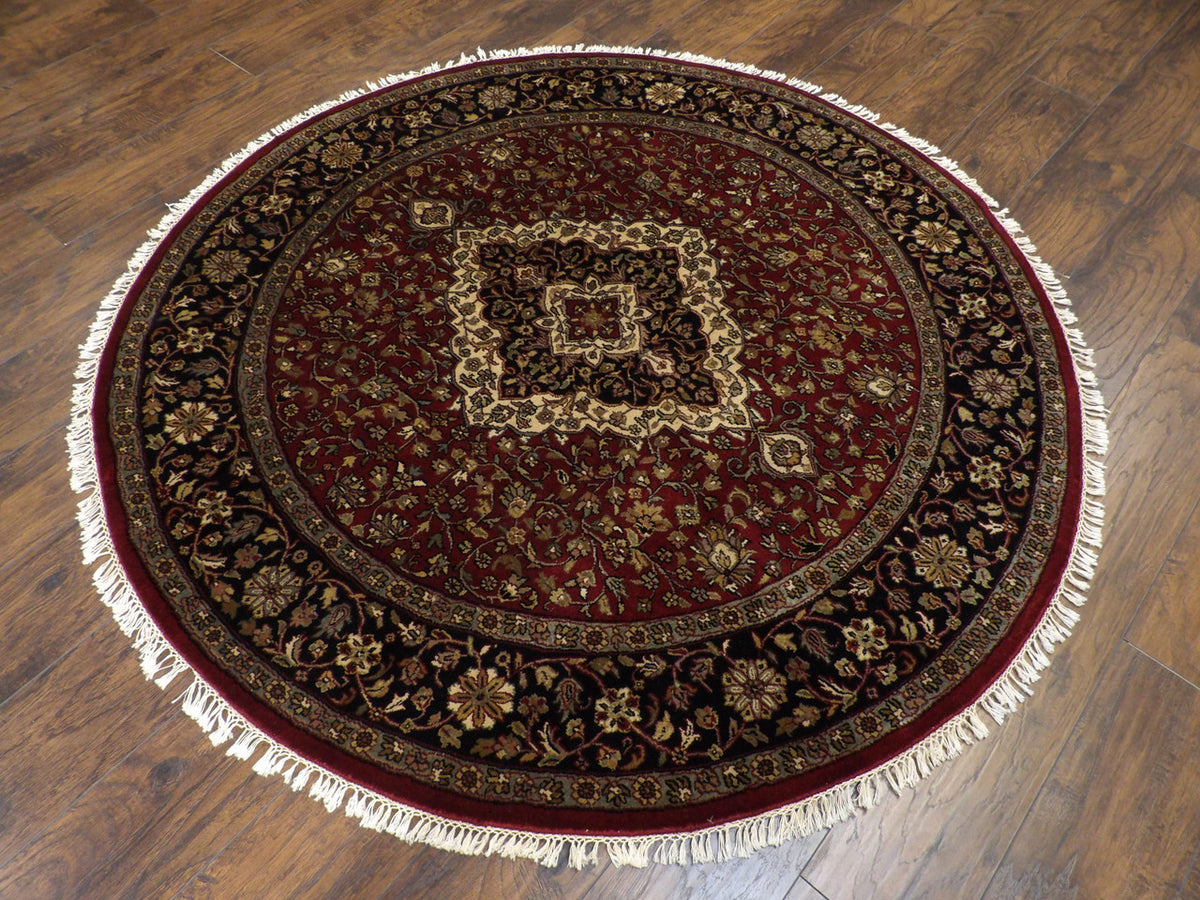 Persian Tabriz medallion pattern detail