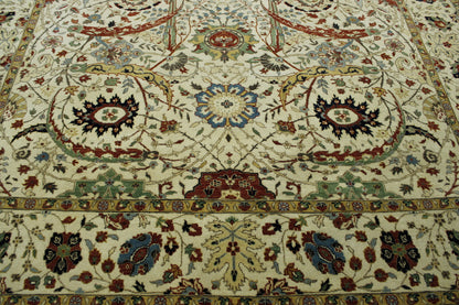 Close-up of wool pile, Beige rug