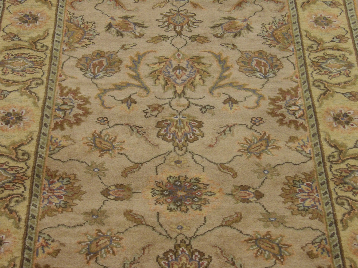 Back of Persian Kashan hand-knotted runner