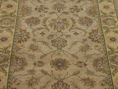 Back of Persian Kashan hand-knotted runner
