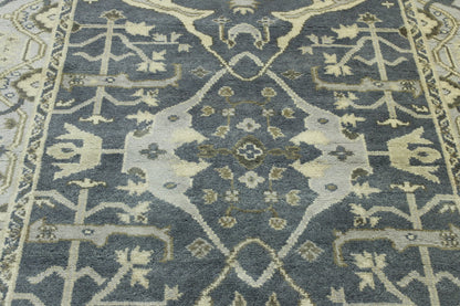 Back of Oushak Ziegler hand-knotted rug