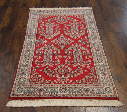Full view of Persian Farahan rug