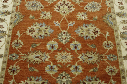 Full view of Oushak Agra Chobi rug