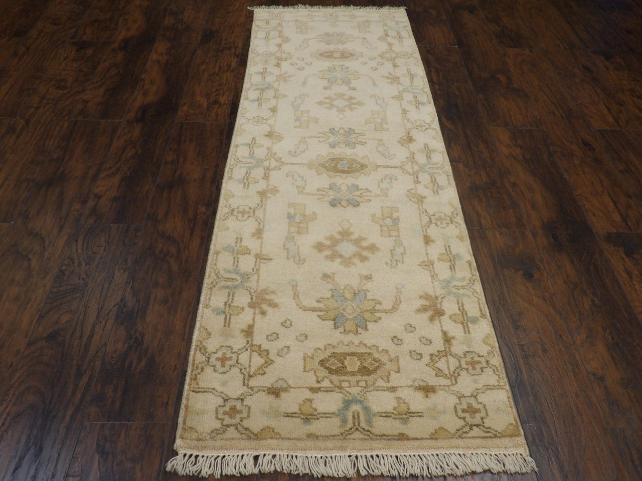 Close-up of wool pile, Beige rug