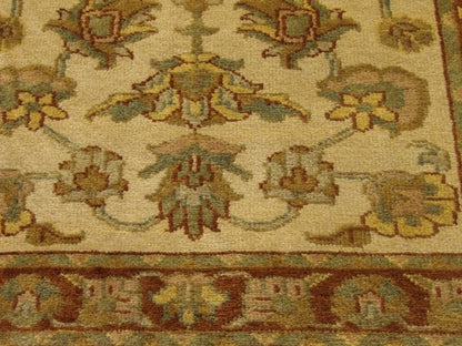 Persian Kashan rug corner detail