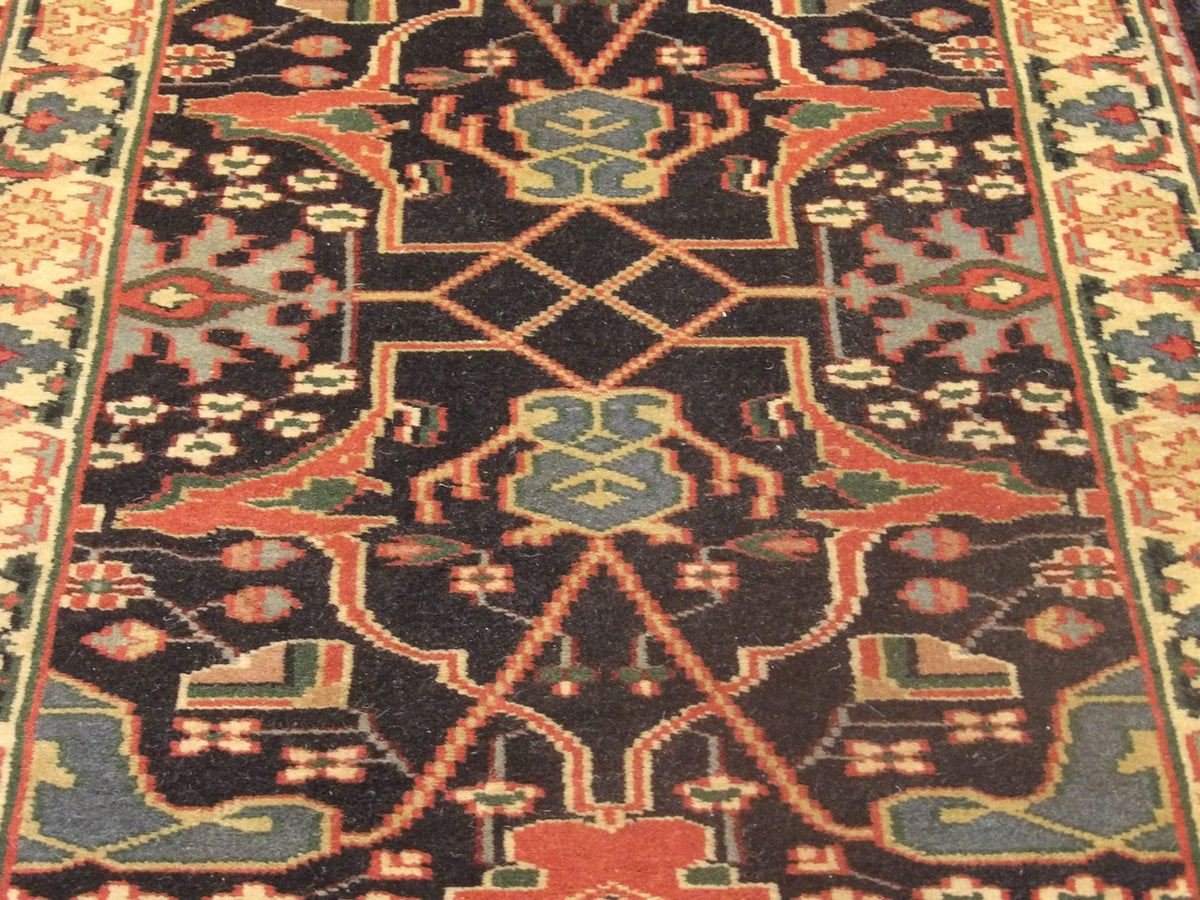 Back of Turkish Weave Ziegler hand-knotted rug