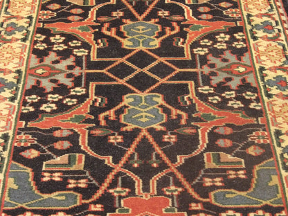 Back of Turkish Weave Ziegler hand-knotted rug