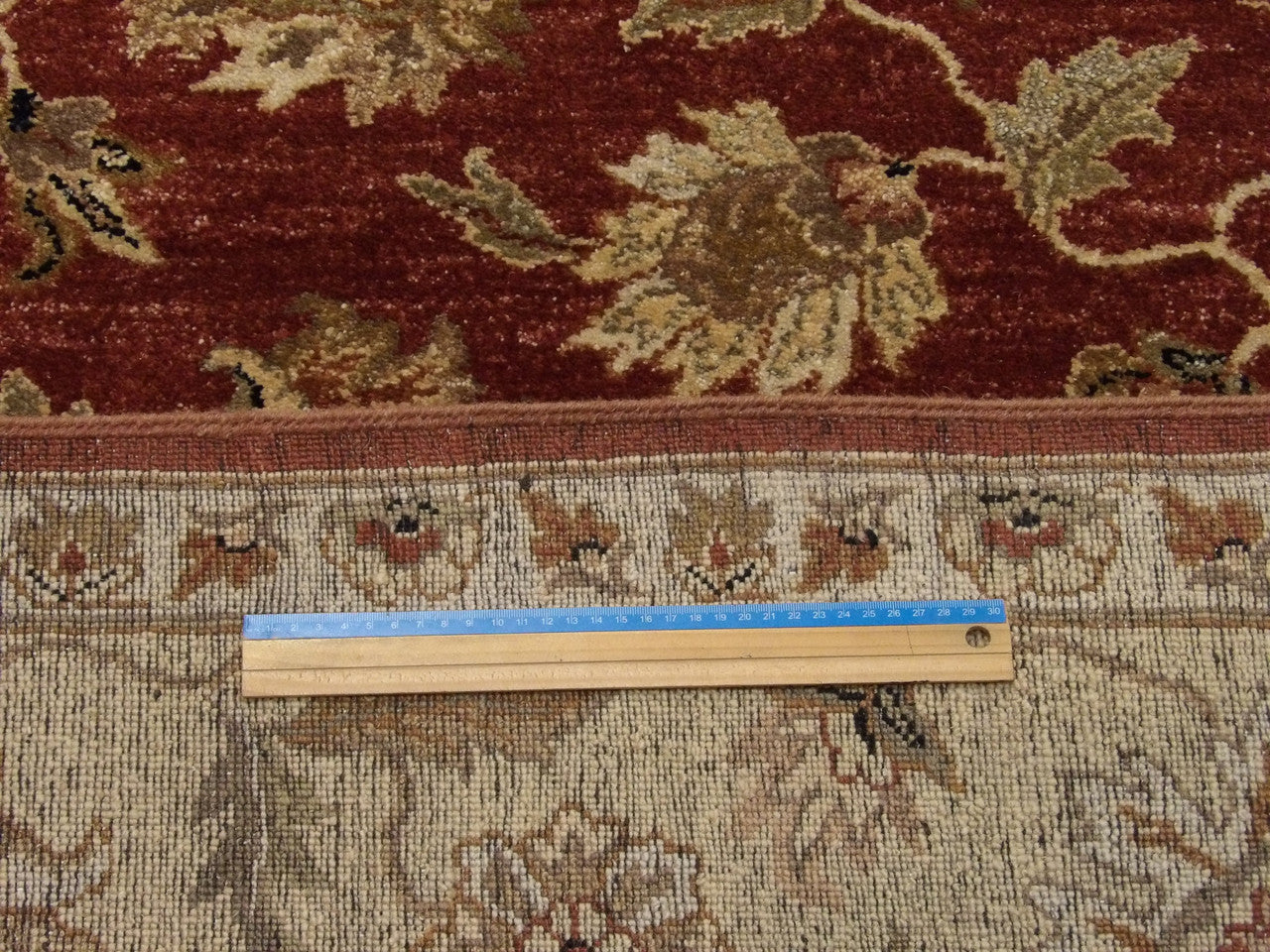 Gold & Red Agra Ziegler rug in room setting