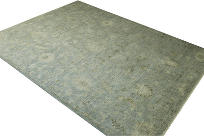 Oushak Ziegler rug border detail