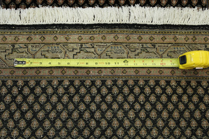 Blue & Green Traditional Indo Bidjar rug in room setting