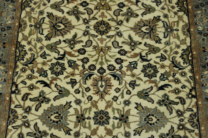Back of Traditional Fine Herati hand-knotted rug