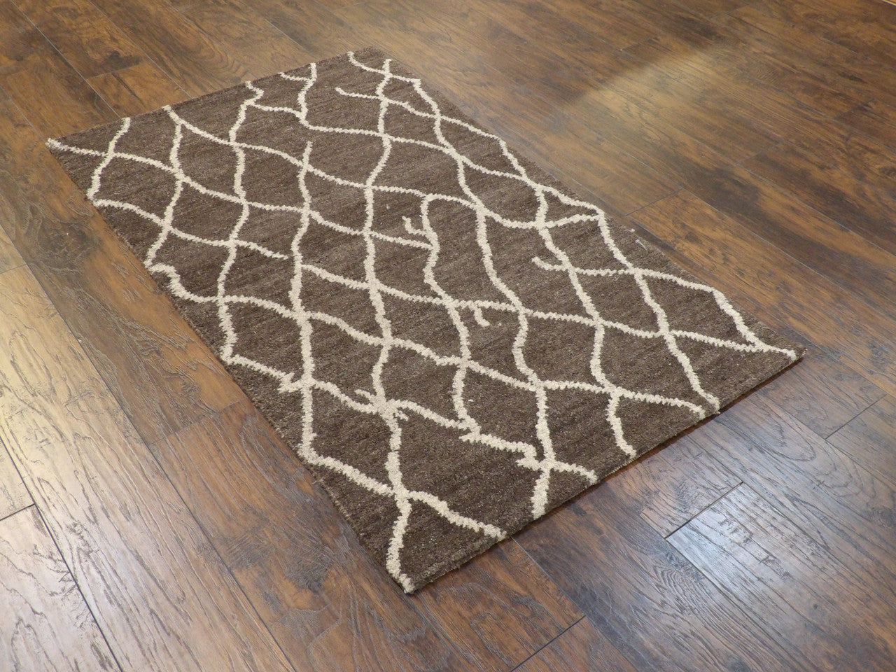 Full view of Moroccan design rug