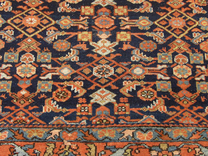 Antique Mir rug border detail