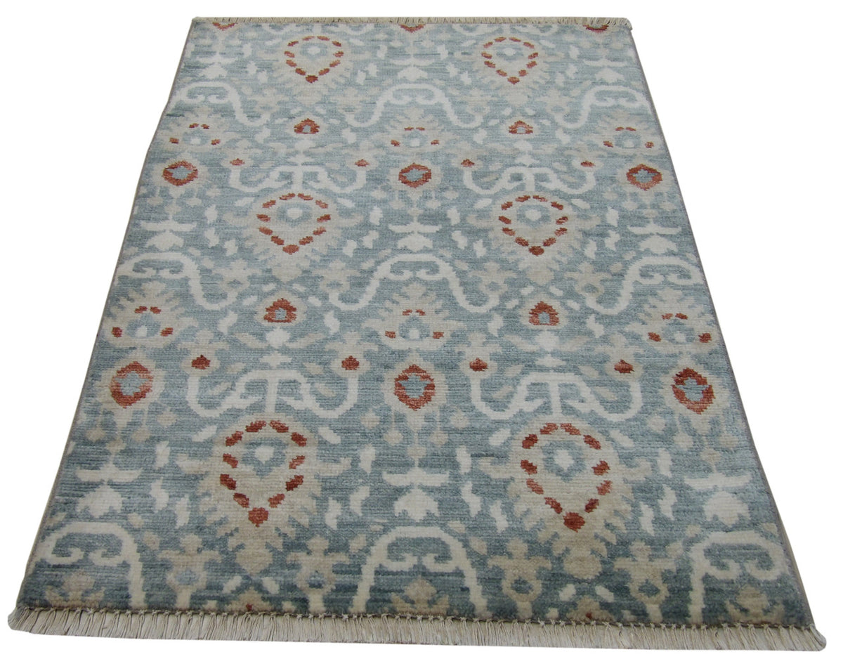 Ikat rug border detail