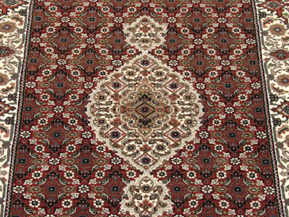 Back of Fine Persian Tabriz hand-knotted rug