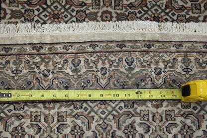 Back of Traditional Fine Mir Design hand-knotted rug