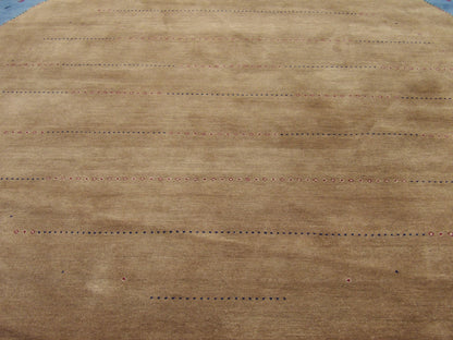 Back of Modern Persian Gabbeh hand-knotted rug