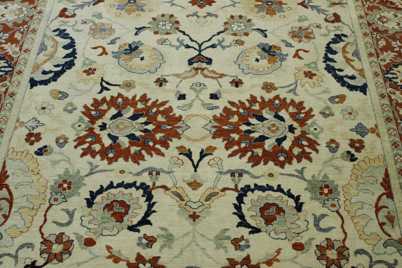 Tribal Fine Sherapi rug corner detail