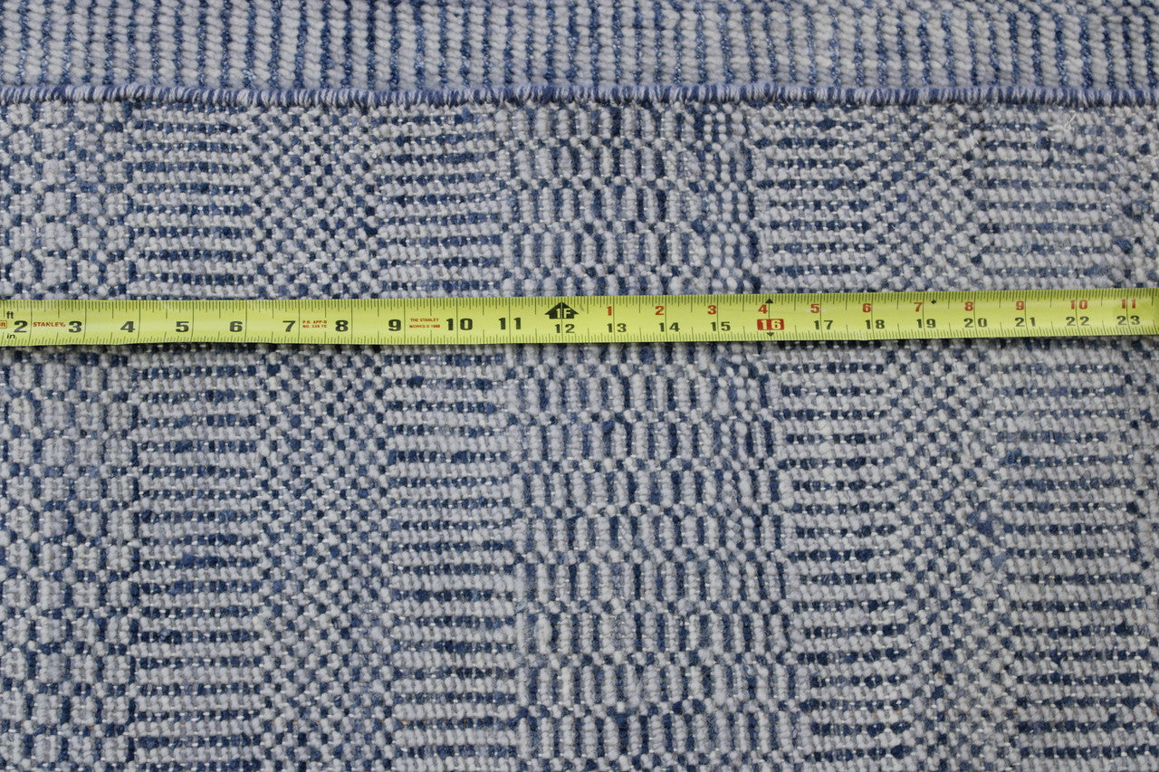 Gray Modern Grass Design rug in room setting