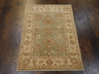 Oushak Chobi Natural Dye rug corner detail