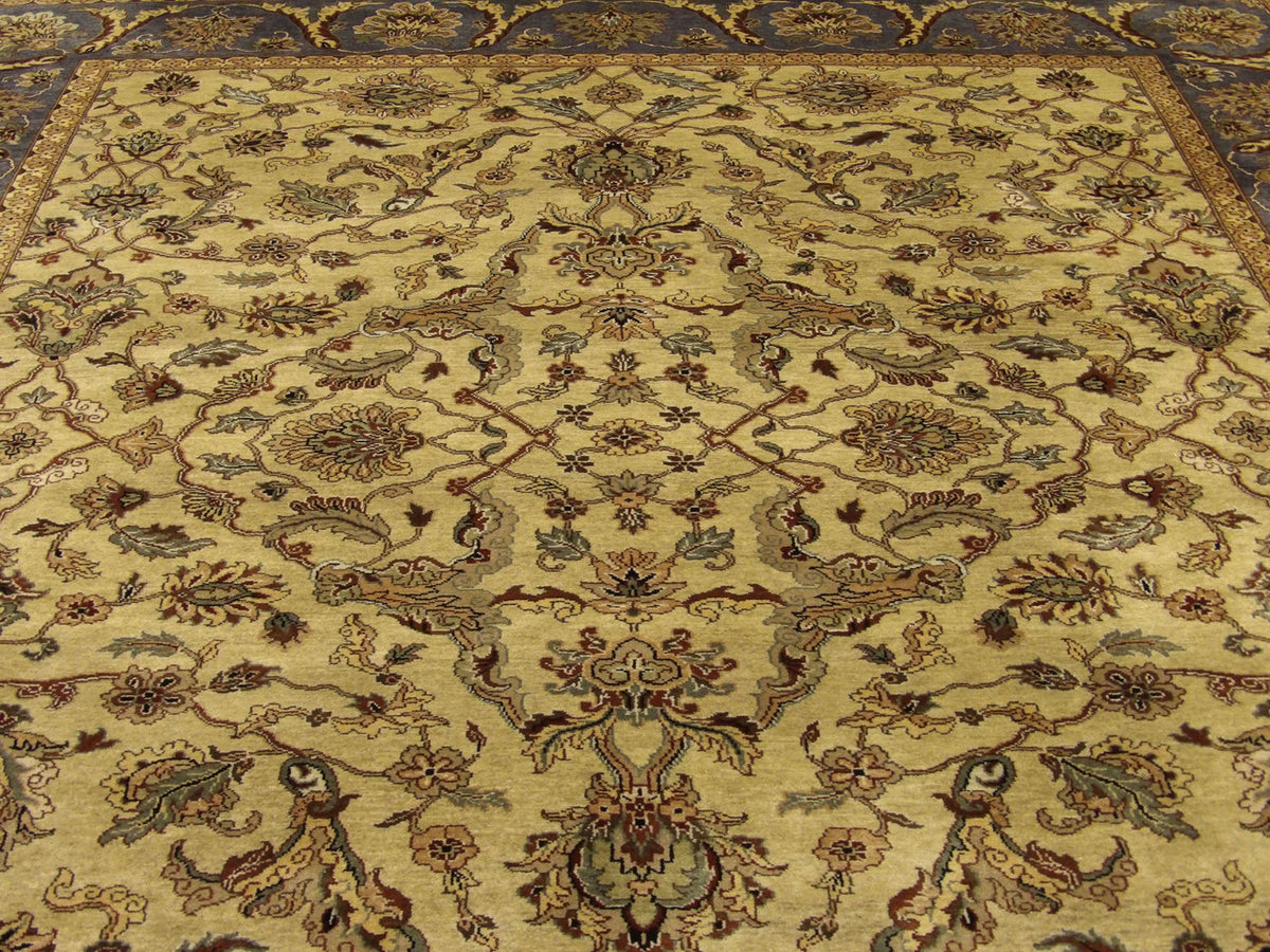 Back of Ziegler hand-knotted rug