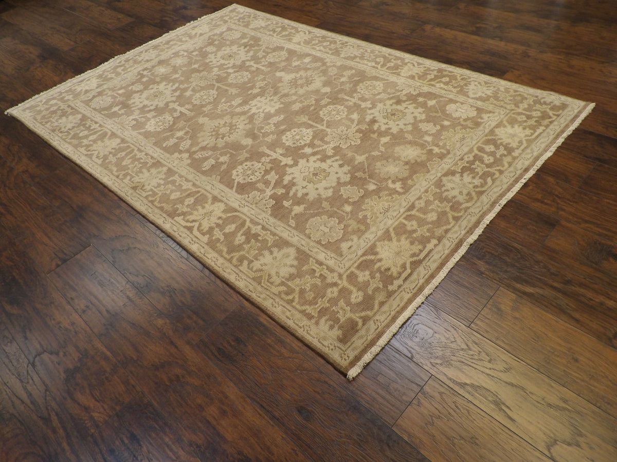 Full view of Turkish Oushak rug