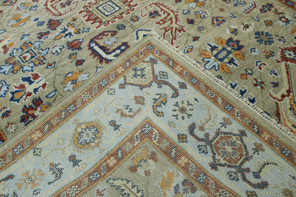 Oushak Colorful Ziegler pattern detail