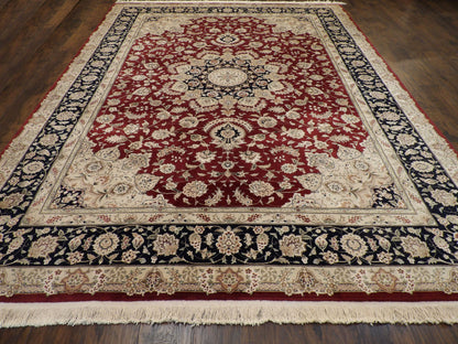 Sino Persian Qum rug corner detail