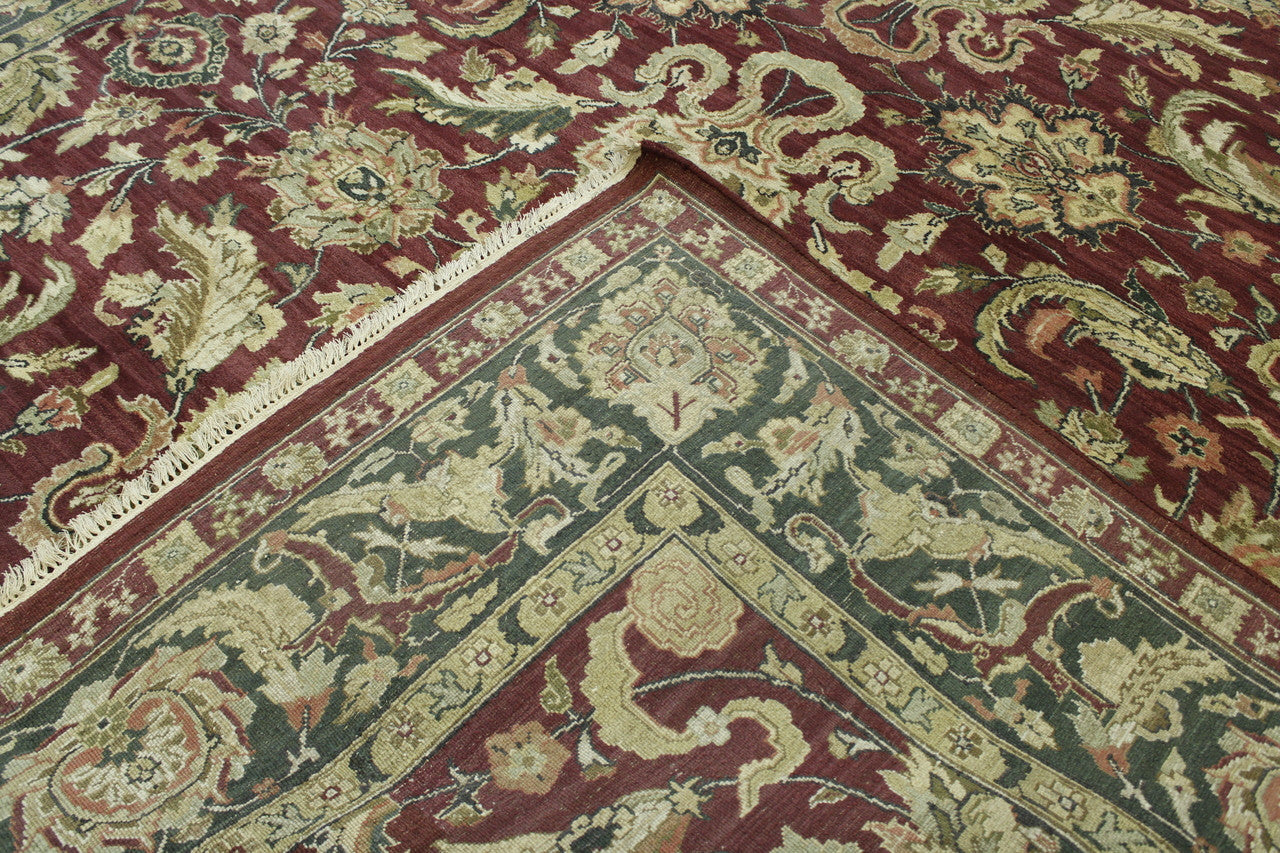 Traditional Fine Mashad pattern detail