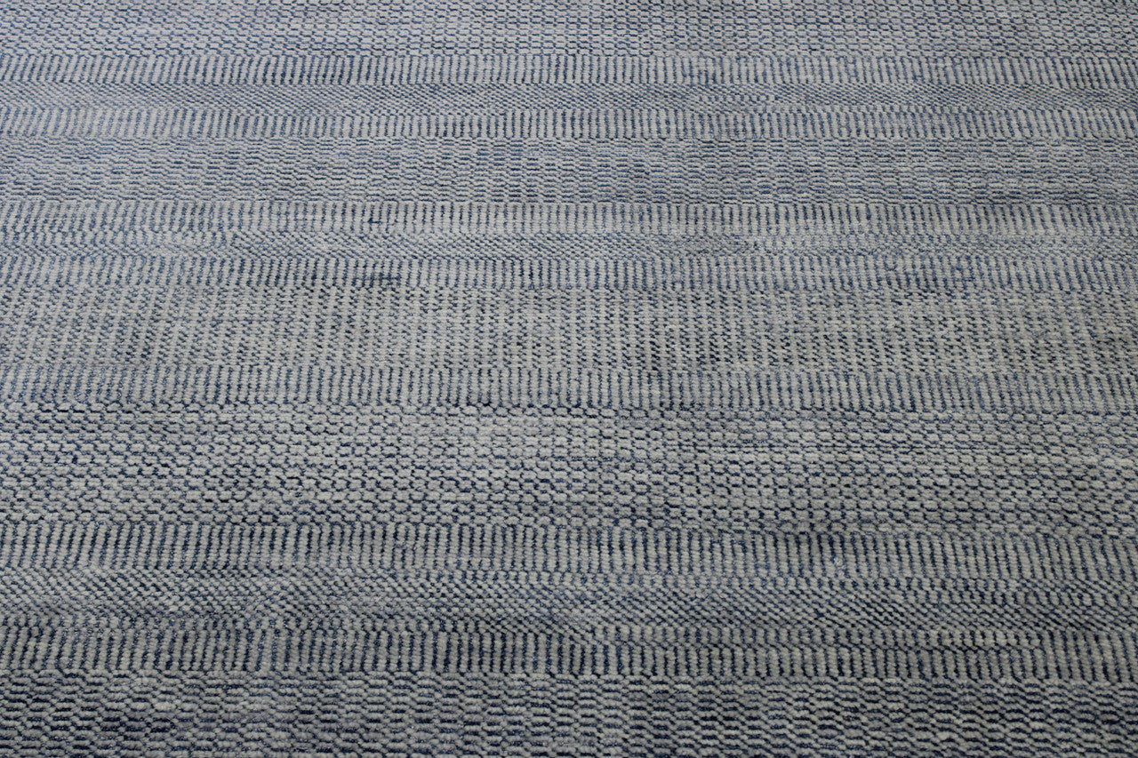 Close-up of wool pile, Gray rug