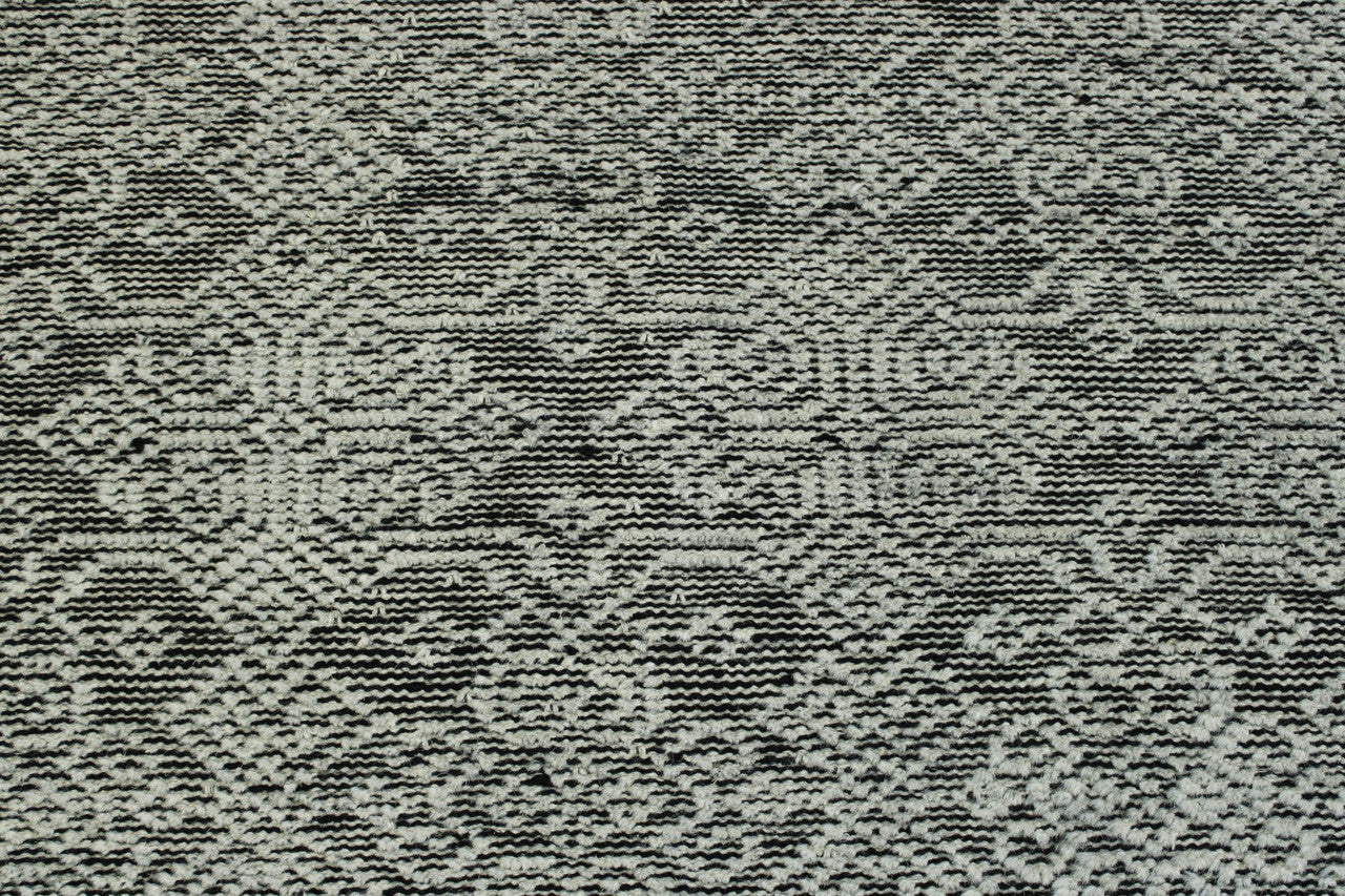 Transitional Flatweave Cutpile rug corner detail