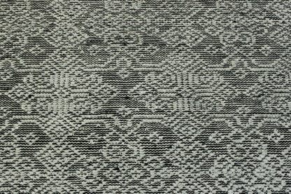 Transitional Flatweave Cutpile rug corner detail