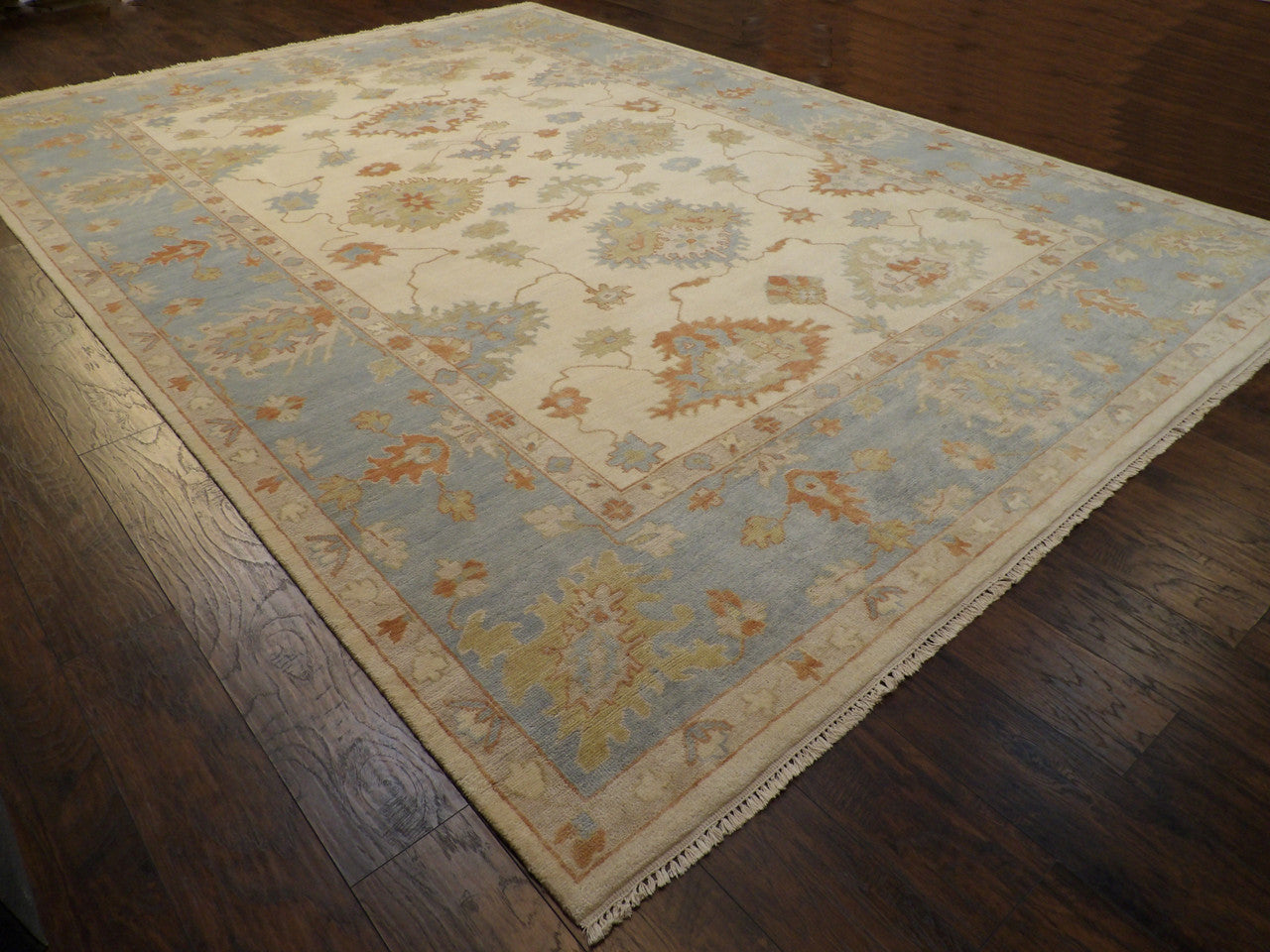 Full view of Turk Oushak Natural Dye rug