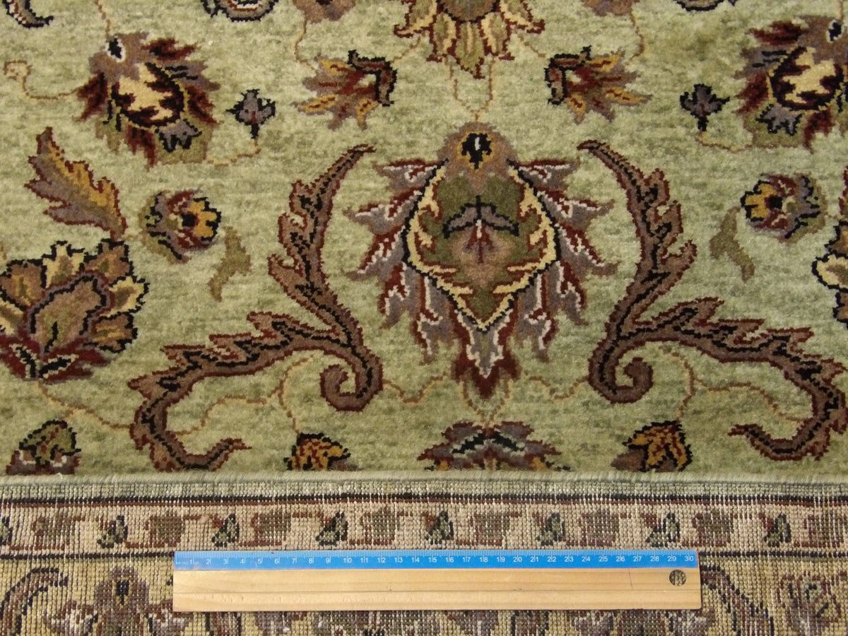 Full view of fine Persian Kashan hand-knotted rug